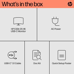HP E32K G5 4K Computer Monitor - Ultimate Clarity and Performance | 6N4D6AA